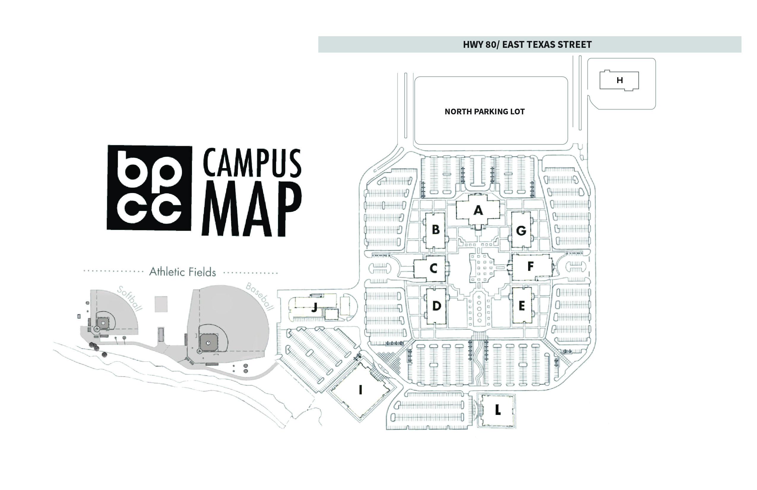 Campus Map Bossier Parish Community College Modern Campus Catalog™